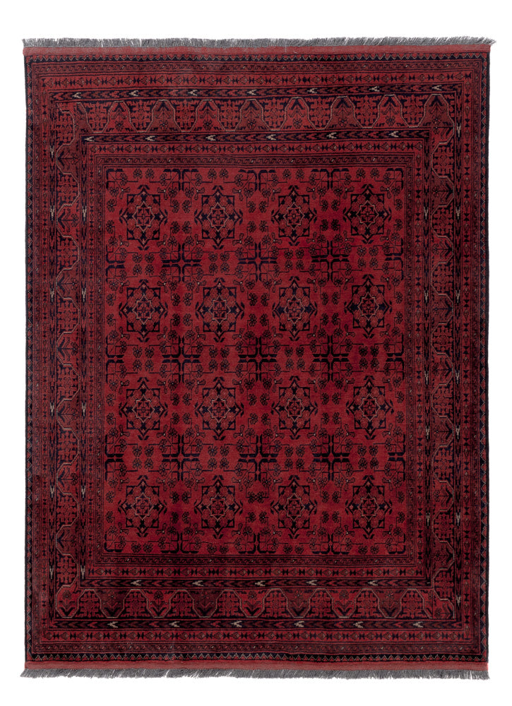 Afghan Rug - Kunduz - 198 x 148 cm - red