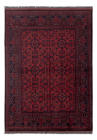 Afghan Rug - Kunduz - 201 x 148 cm - red