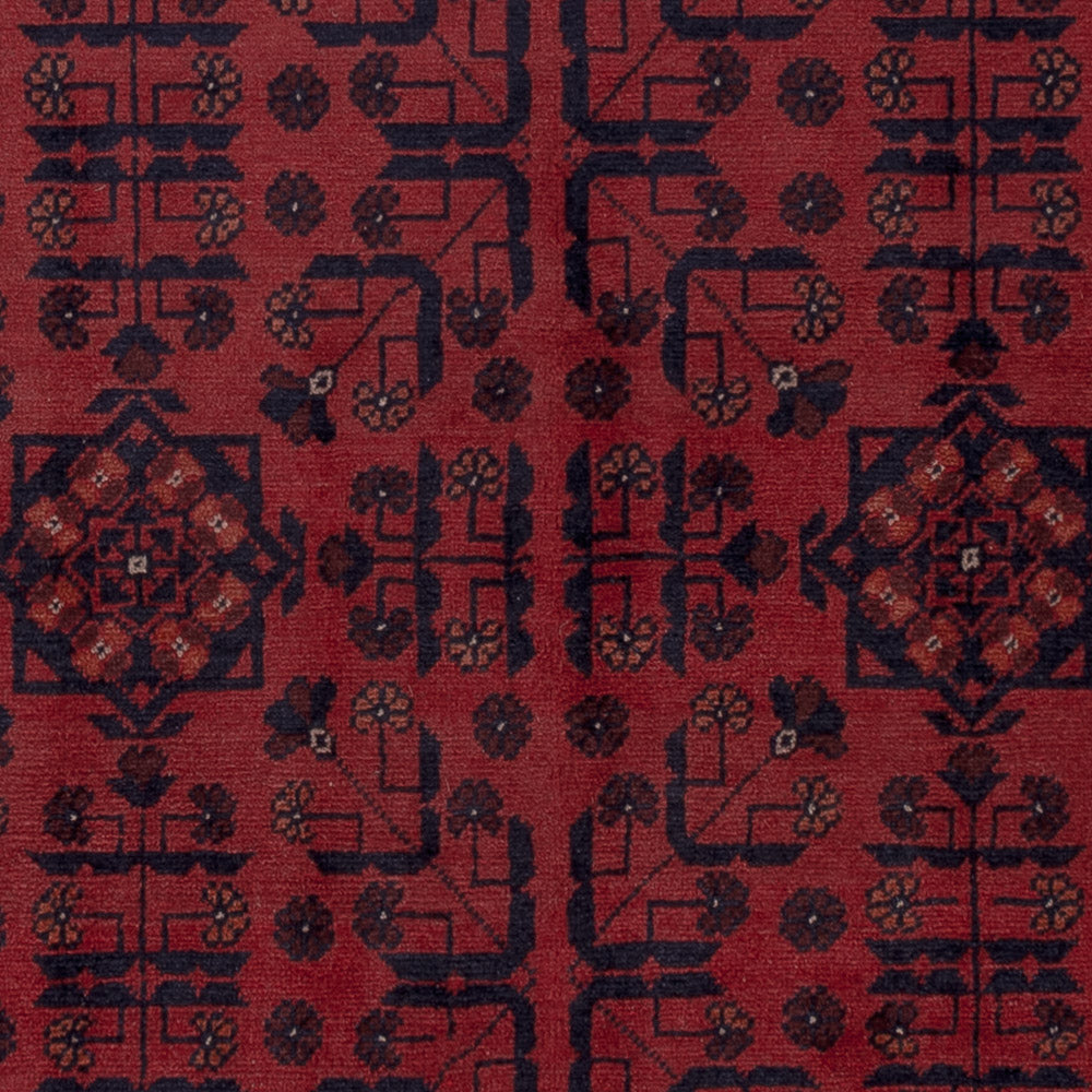 Afghan Rug - Kunduz - 201 x 148 cm - red
