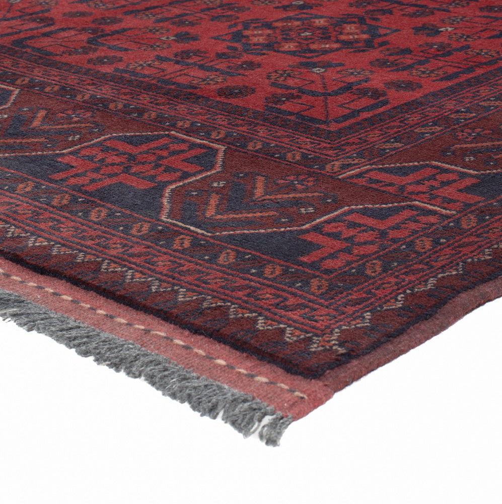 Afghan Rug - Kunduz - 201 x 148 cm - red