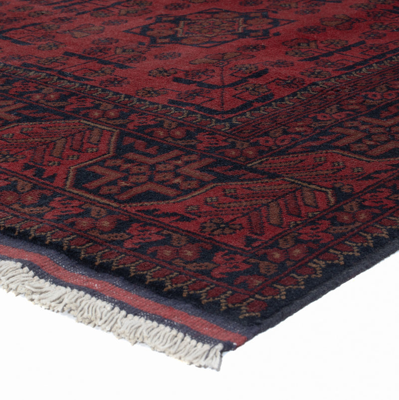 Afghan Rug - Kunduz - 195 x 150 cm - red