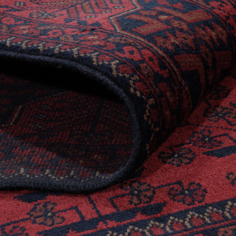 Afghan Rug - Kunduz - 195 x 150 cm - red