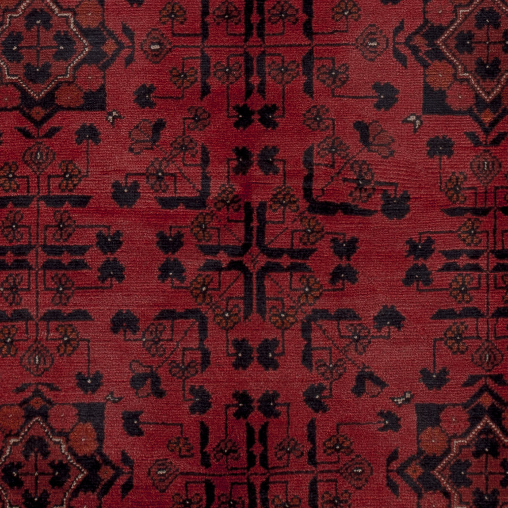 Afghan Rug - Kunduz - 198 x 153 cm - red