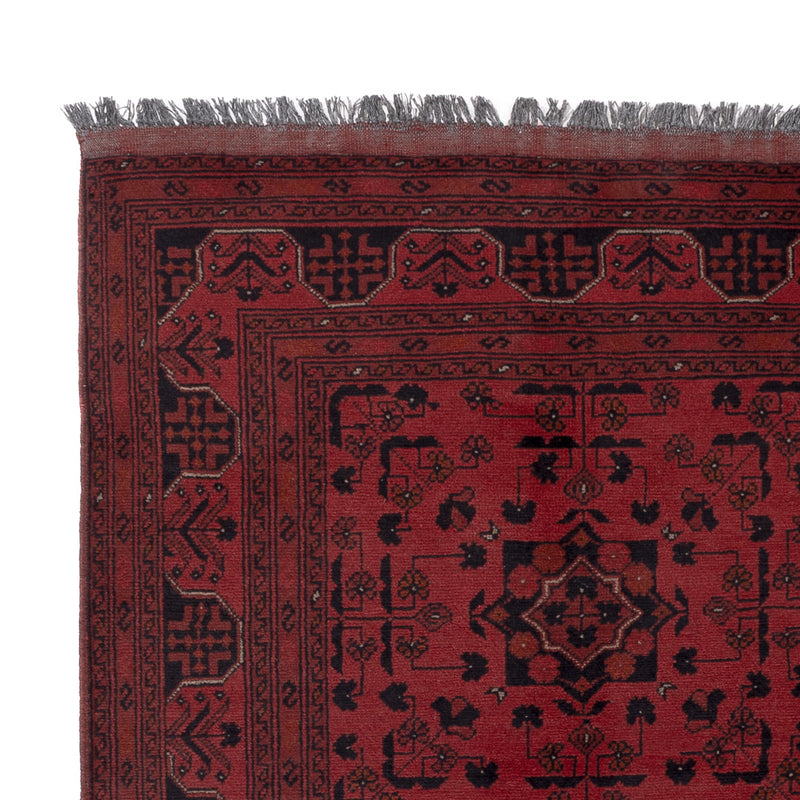 Afghan Rug - Kunduz - 198 x 153 cm - red