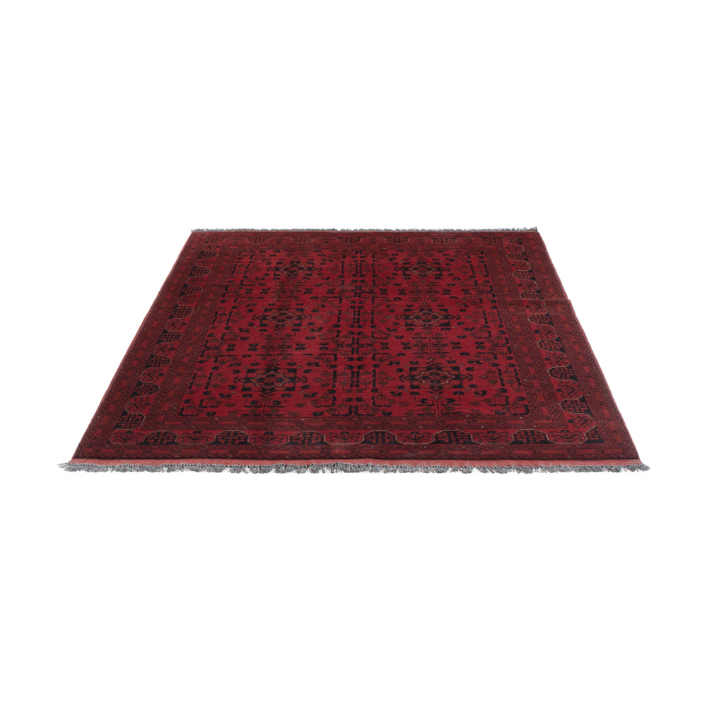 Afghan Rug - Kunduz - 198 x 153 cm - red