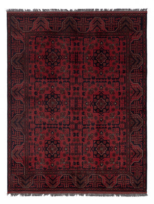 Afghan Rug - Kunduz - 193 x 150 cm - red