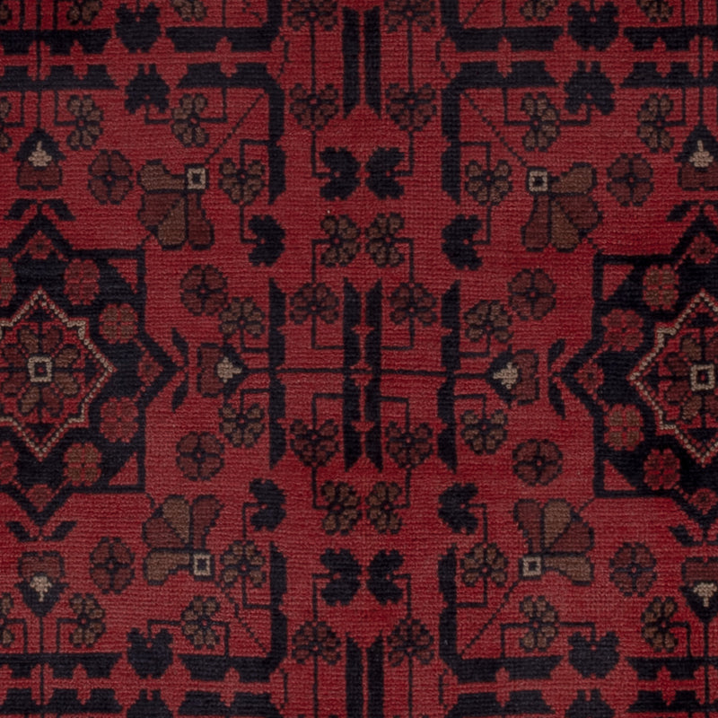 Afghan Rug - Kunduz - 193 x 150 cm - red