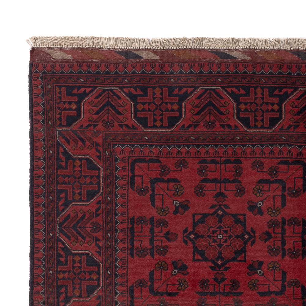 Afghan Rug - Kunduz - 191 x 155 cm - red