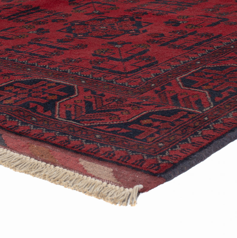 Afghan Rug - Kunduz - 191 x 155 cm - red