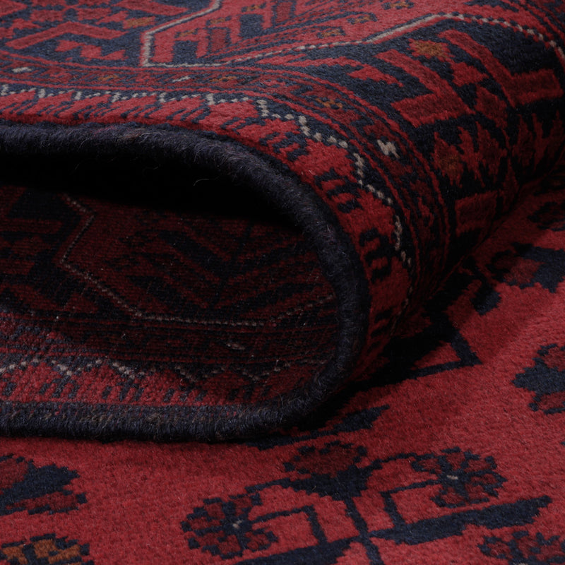 Afghan Rug - Kunduz - 191 x 155 cm - red