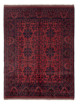 Afghan Rug - Kunduz - 196 x 151 cm - red