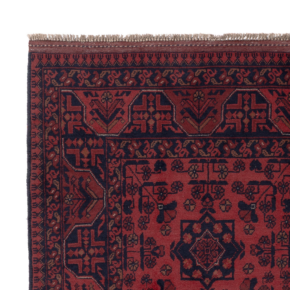 Afghan Rug - Kunduz - 196 x 151 cm - red