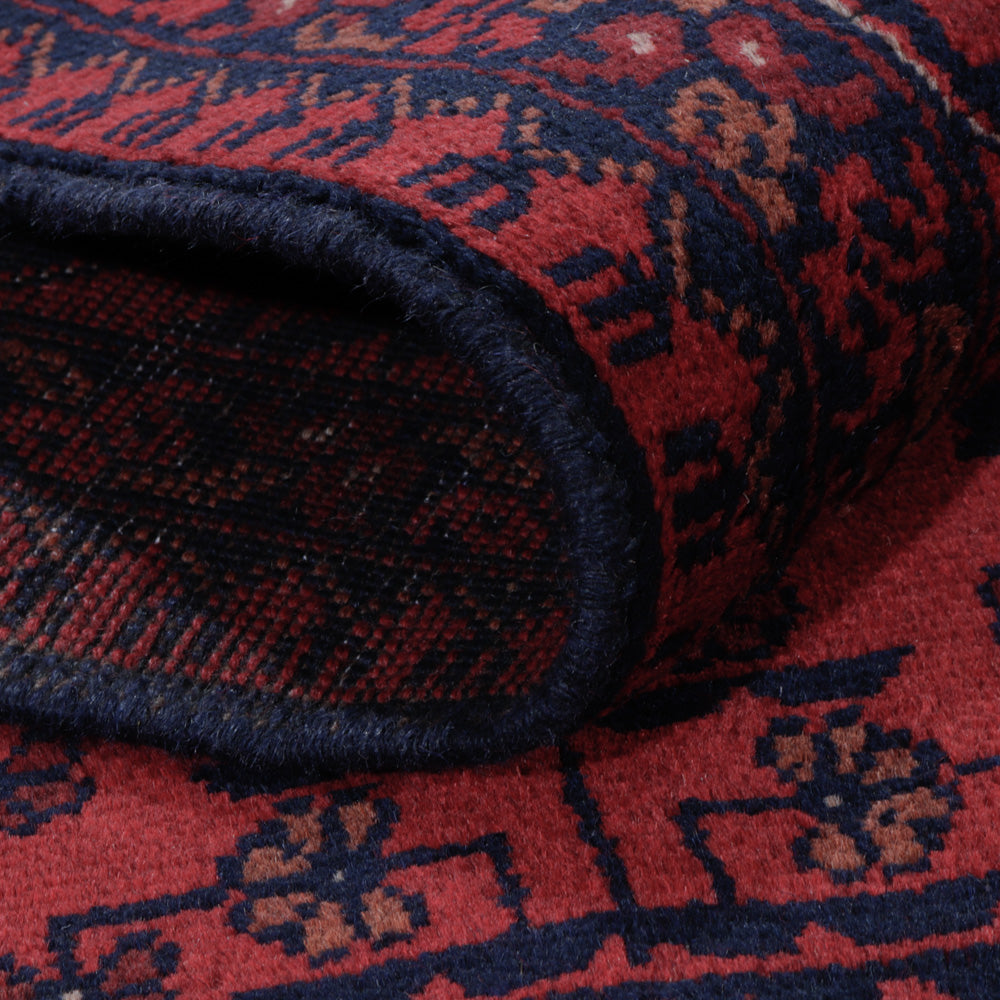 Afghan Rug - Kunduz - 196 x 151 cm - red