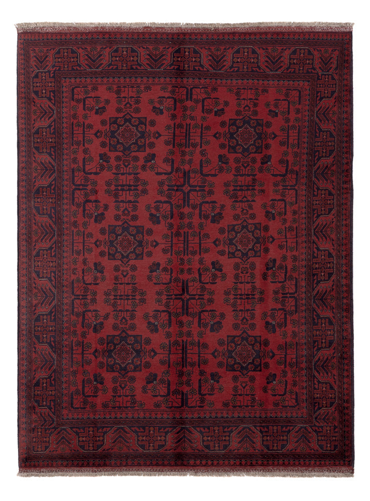 Afghan Rug - Kunduz - 203 x 152 cm - red