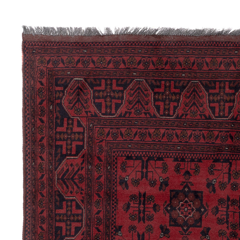Afghan Rug - Kunduz - 191 x 151 cm - red