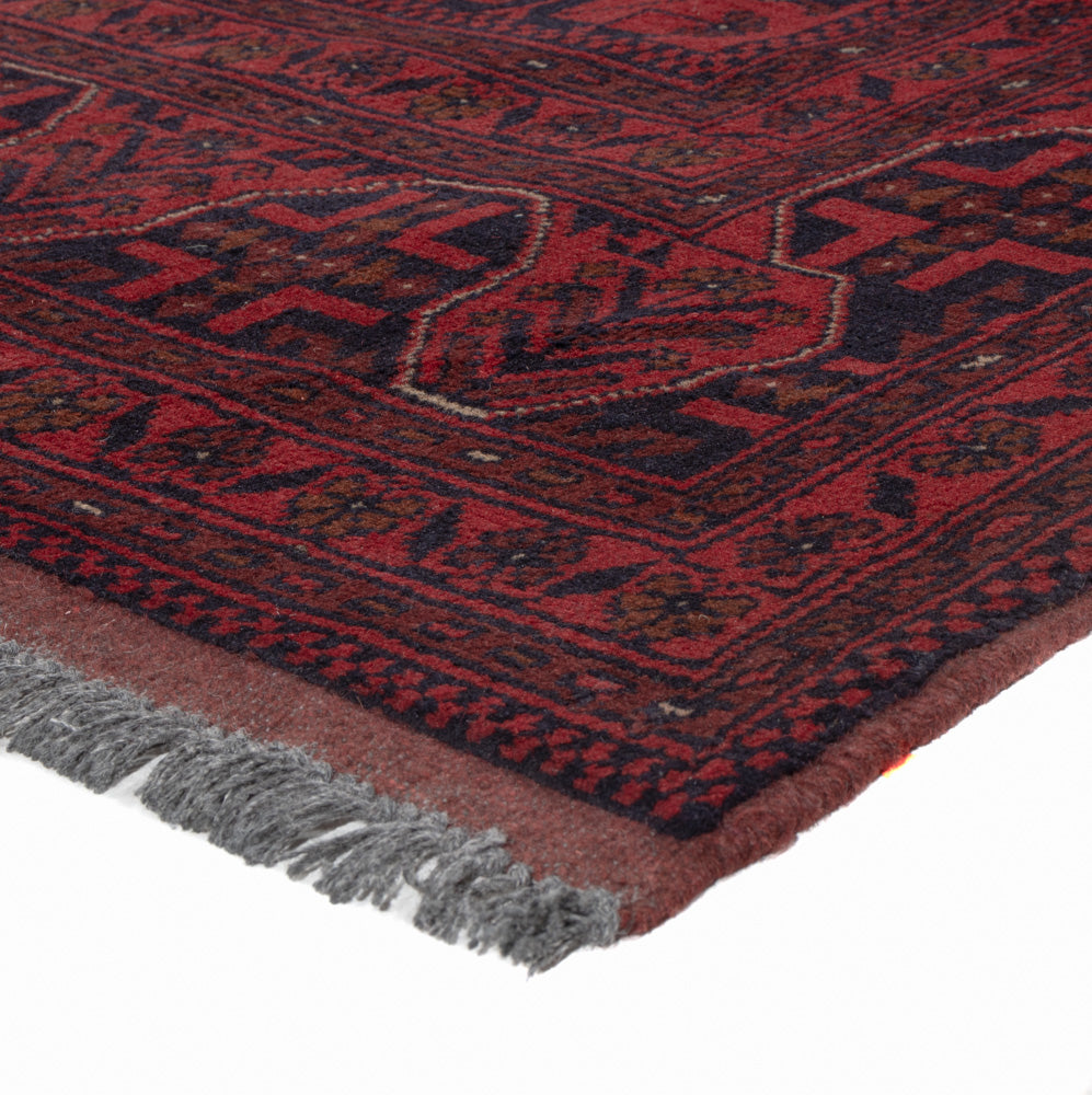 Afghan Rug - Kunduz - 191 x 151 cm - red