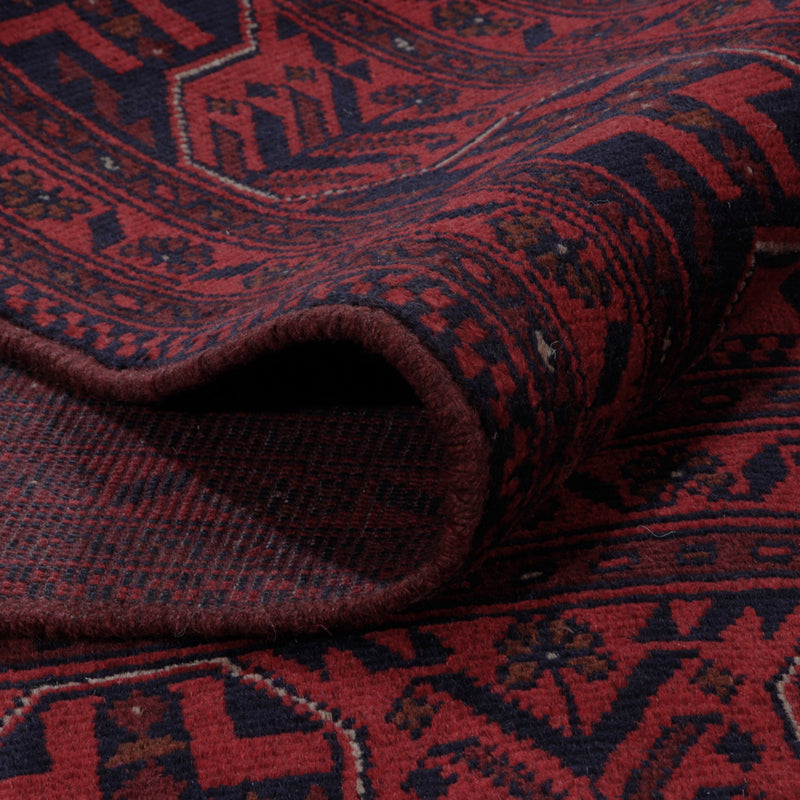 Afghan Rug - Kunduz - 191 x 151 cm - red