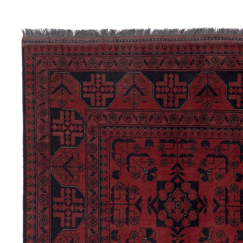 Afghan Rug - Kunduz - 194 x 148 cm - red