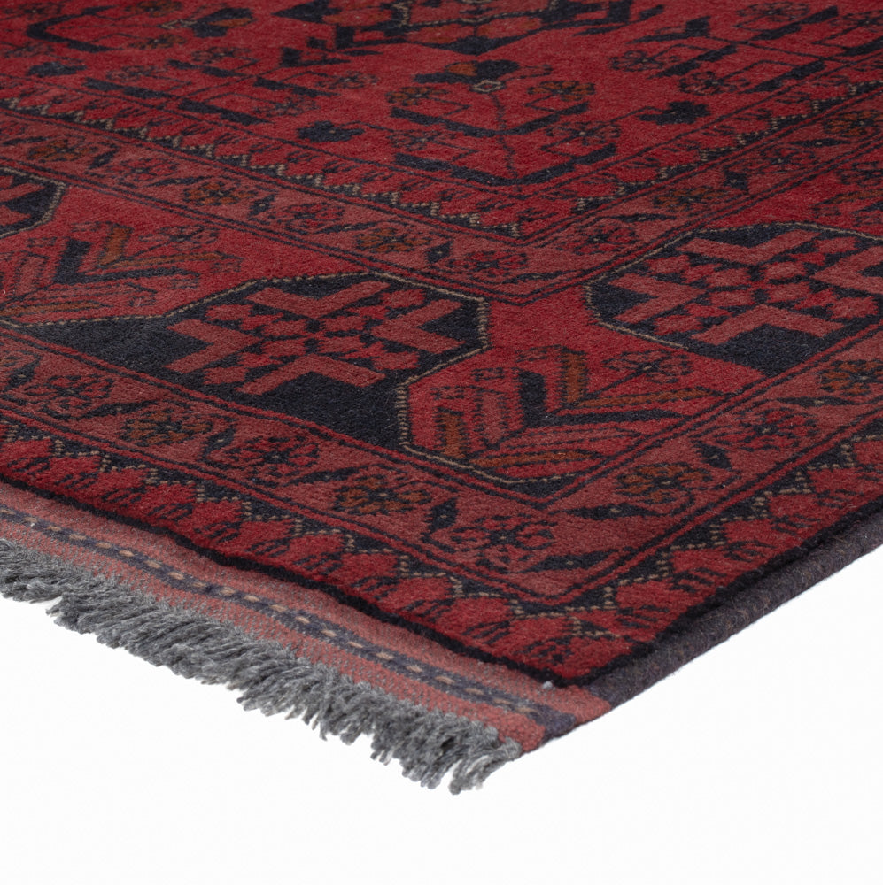 Afghan Rug - Kunduz - 194 x 148 cm - red