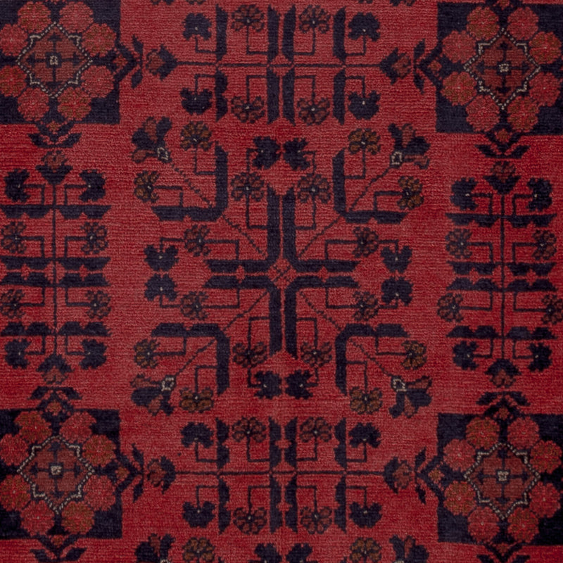 Afghan Rug - Kunduz - 199 x 151 cm - red
