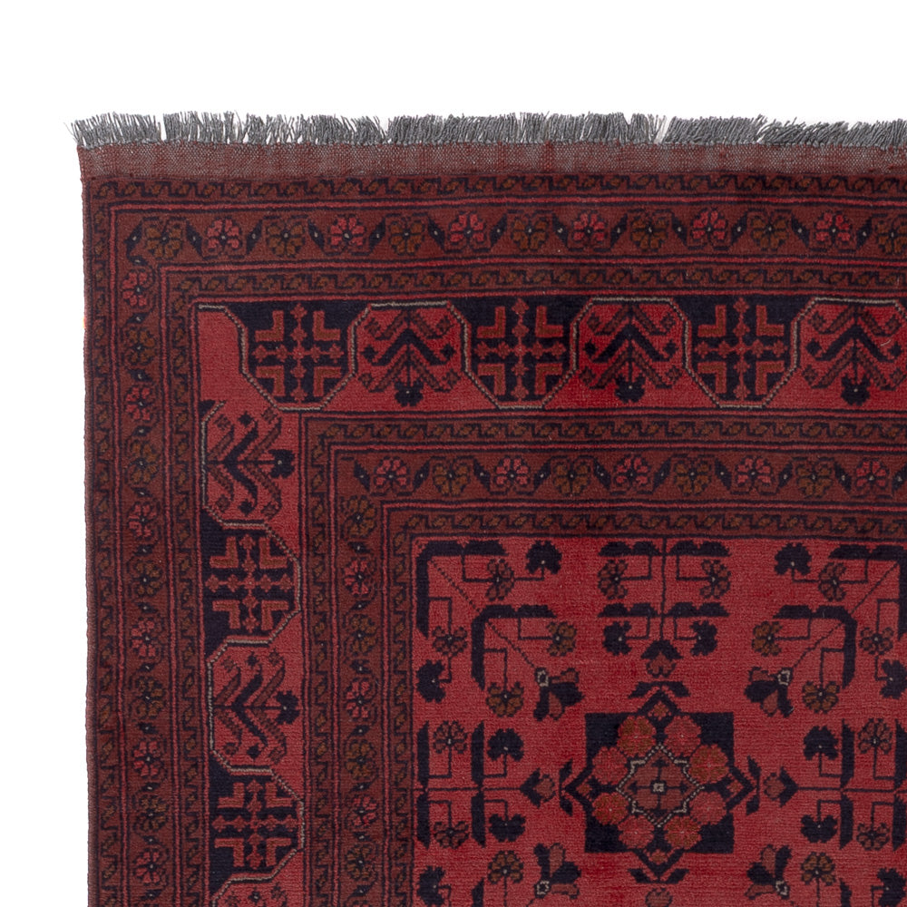 Afghan Rug - Kunduz - 199 x 151 cm - red