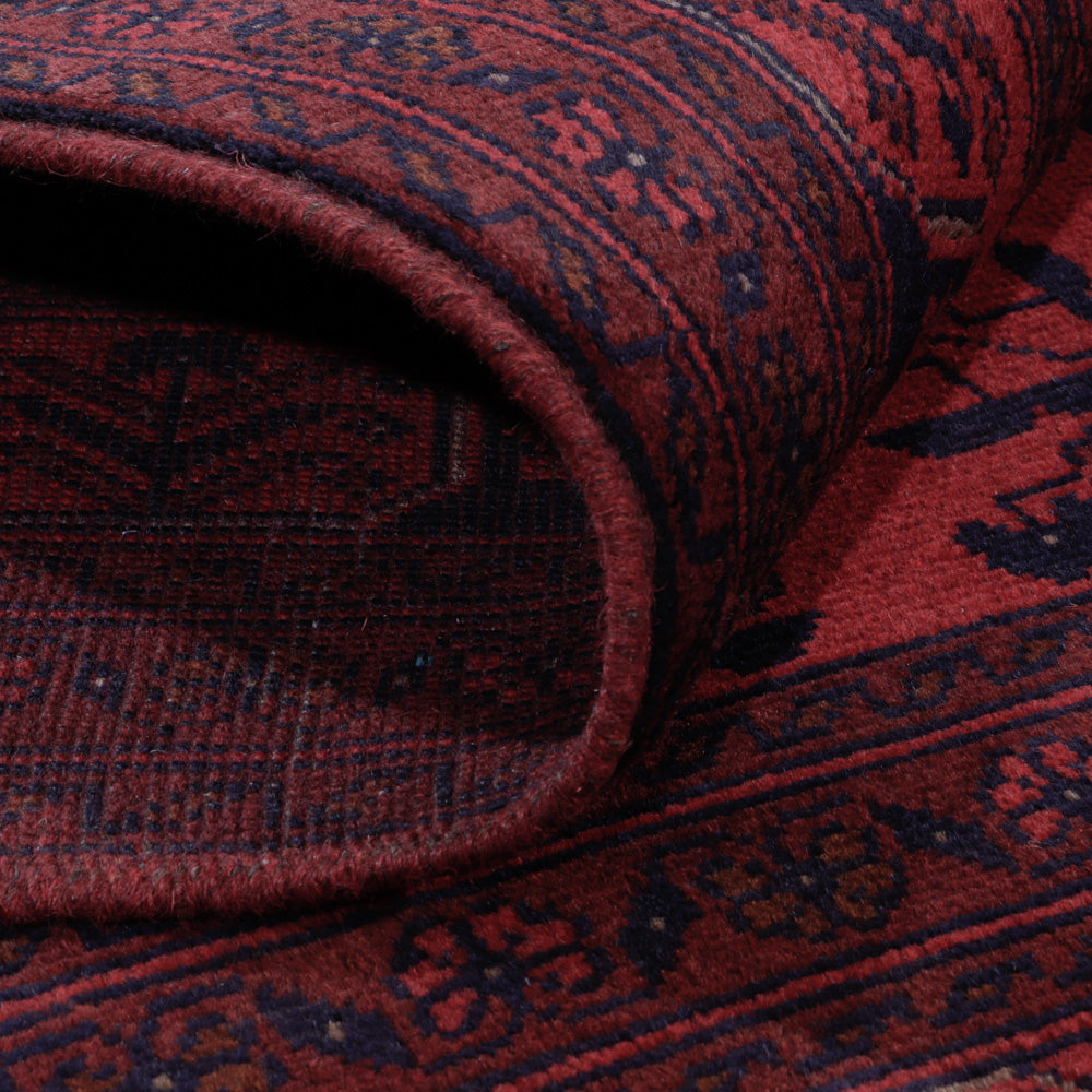 Afghan Rug - Kunduz - 199 x 151 cm - red