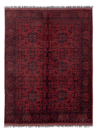 Afghan Rug - Kunduz - 199 x 154 cm - red