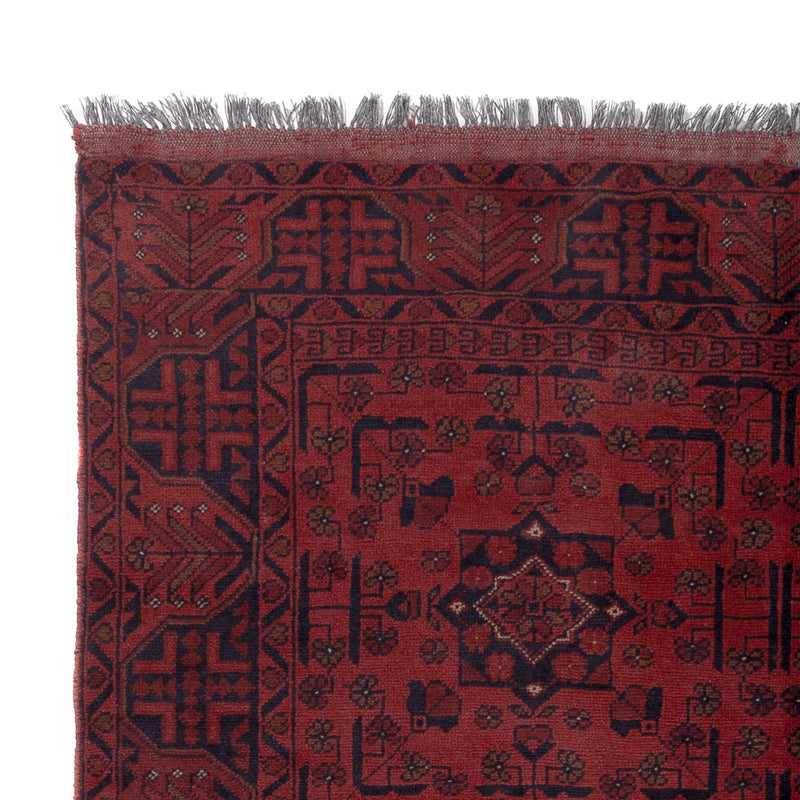 Afghan Rug - Kunduz - 199 x 154 cm - red