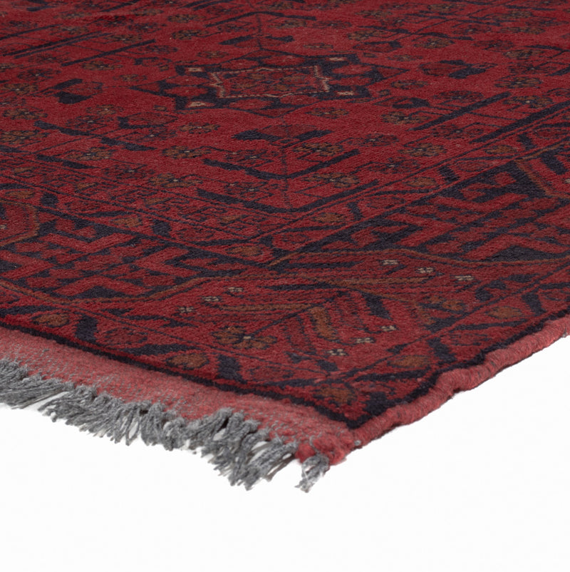 Afghan Rug - Kunduz - 199 x 154 cm - red
