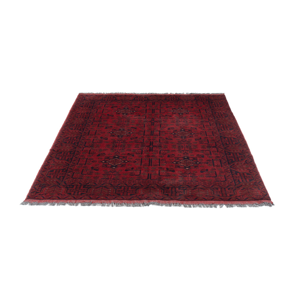 Afghan Rug - Kunduz - 199 x 154 cm - red