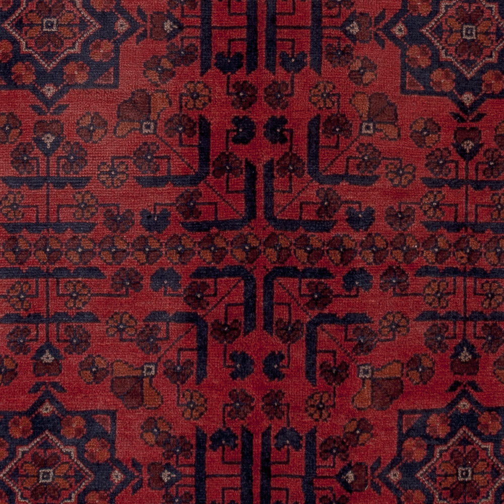 Afghan Rug - Kunduz - 196 x 149 cm - red