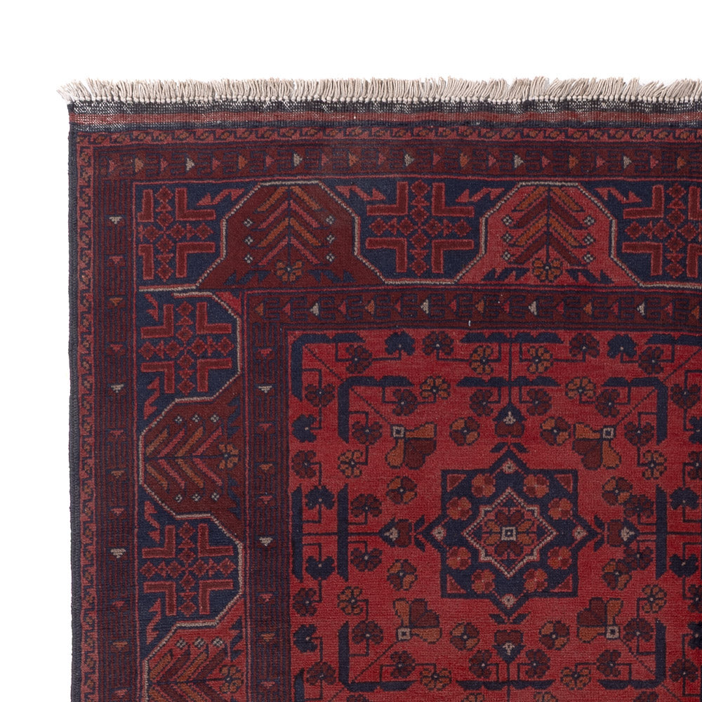 Afghan Rug - Kunduz - 196 x 149 cm - red
