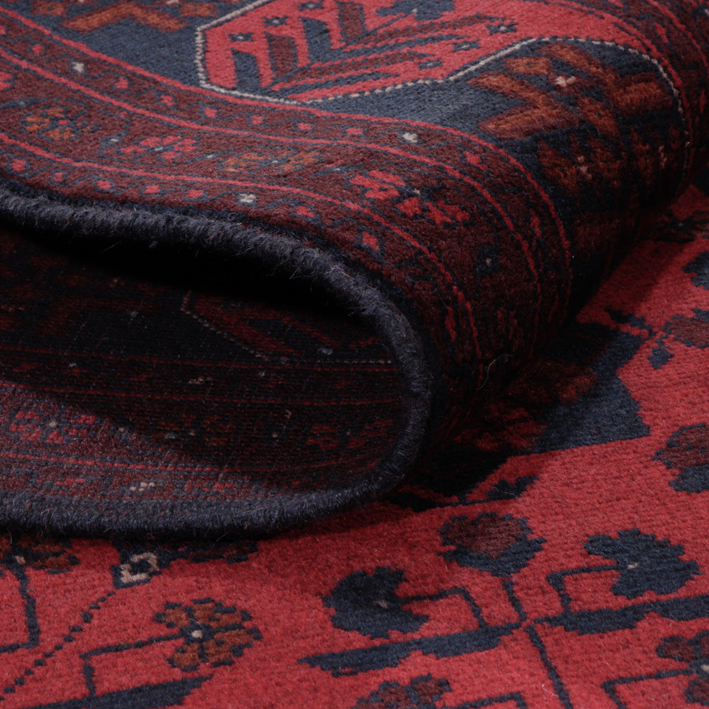 Afghan Rug - Kunduz - 196 x 150 cm - red