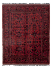 Afghan Rug - Kunduz - 190 x 151 cm - red