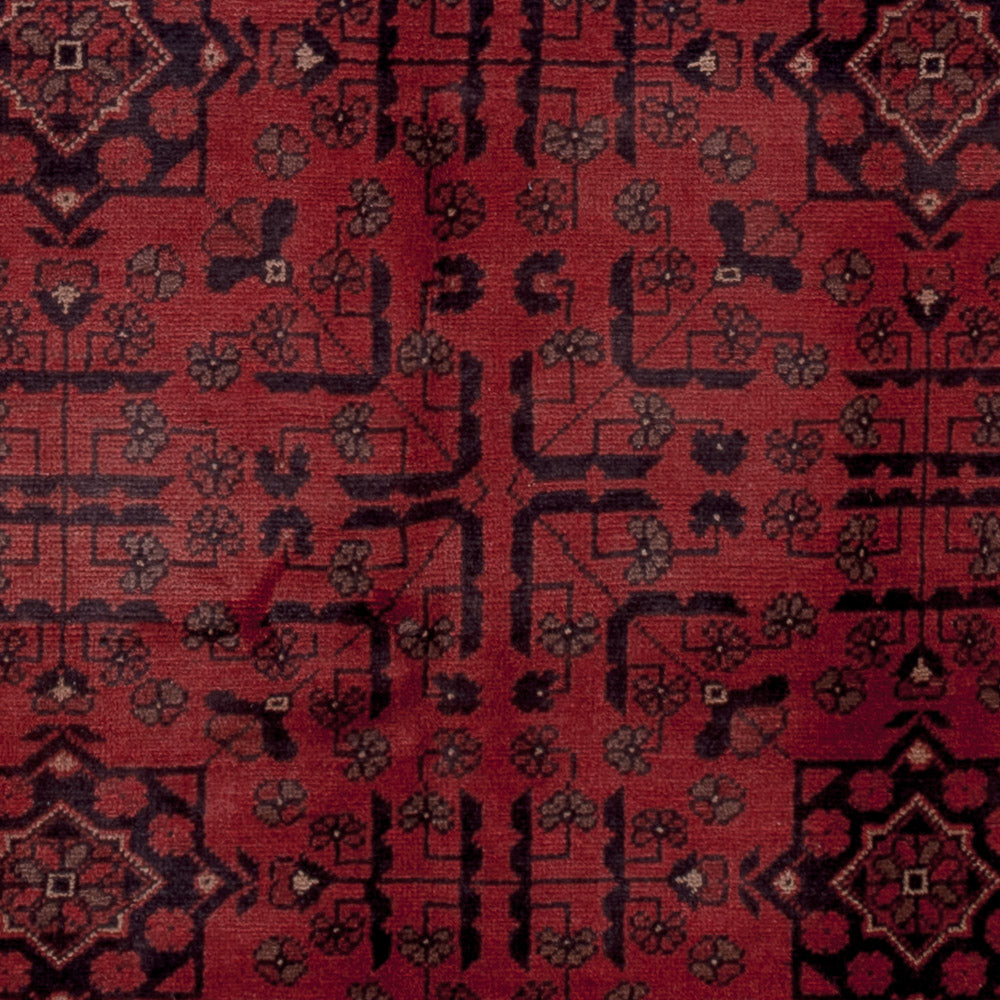 Afghan Rug - Kunduz - 190 x 151 cm - red