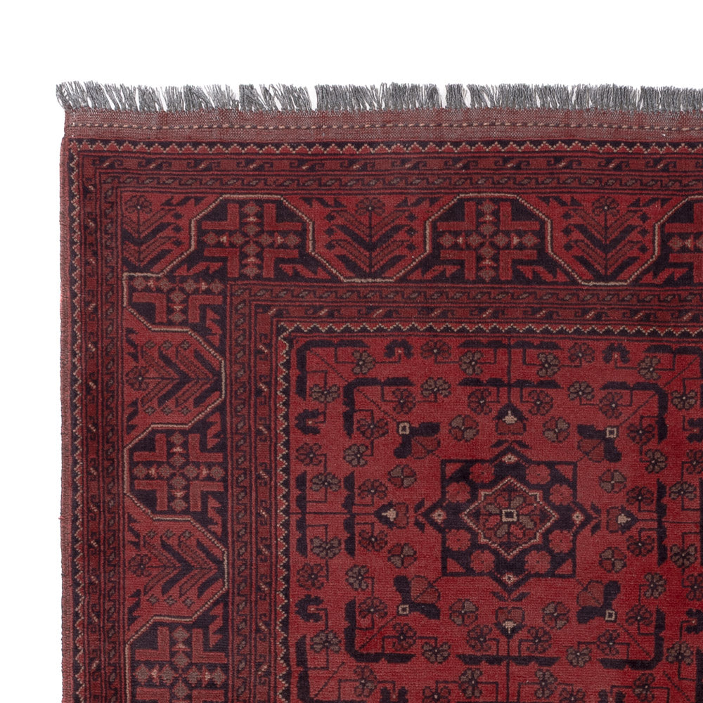 Afghan Rug - Kunduz - 190 x 151 cm - red