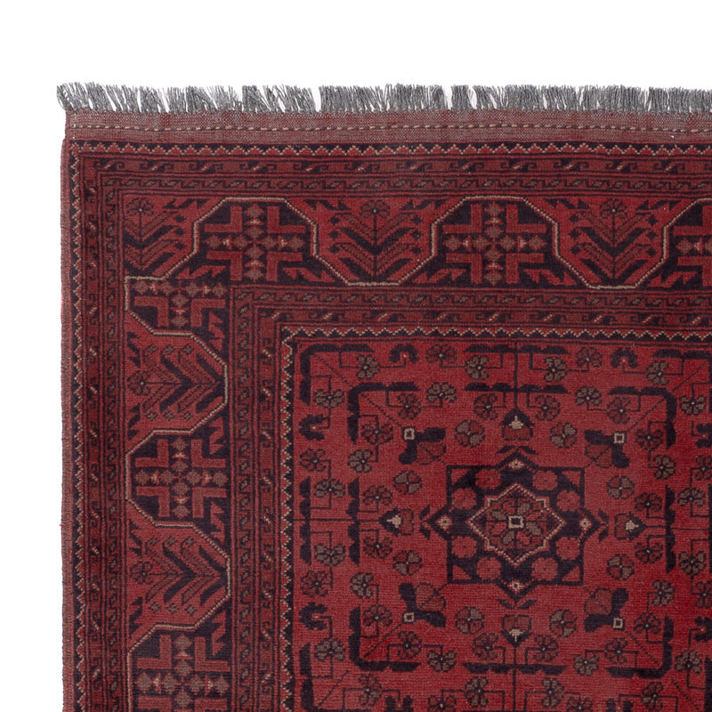 Afghan Rug - Kunduz - 190 x 151 cm - red