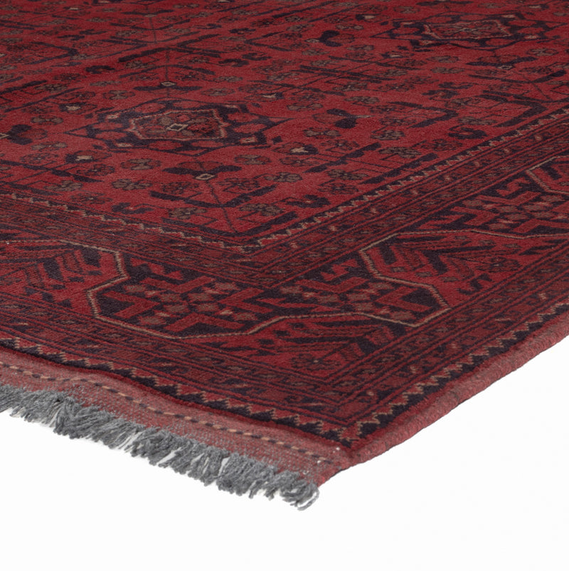 Afghan Rug - Kunduz - 190 x 151 cm - red
