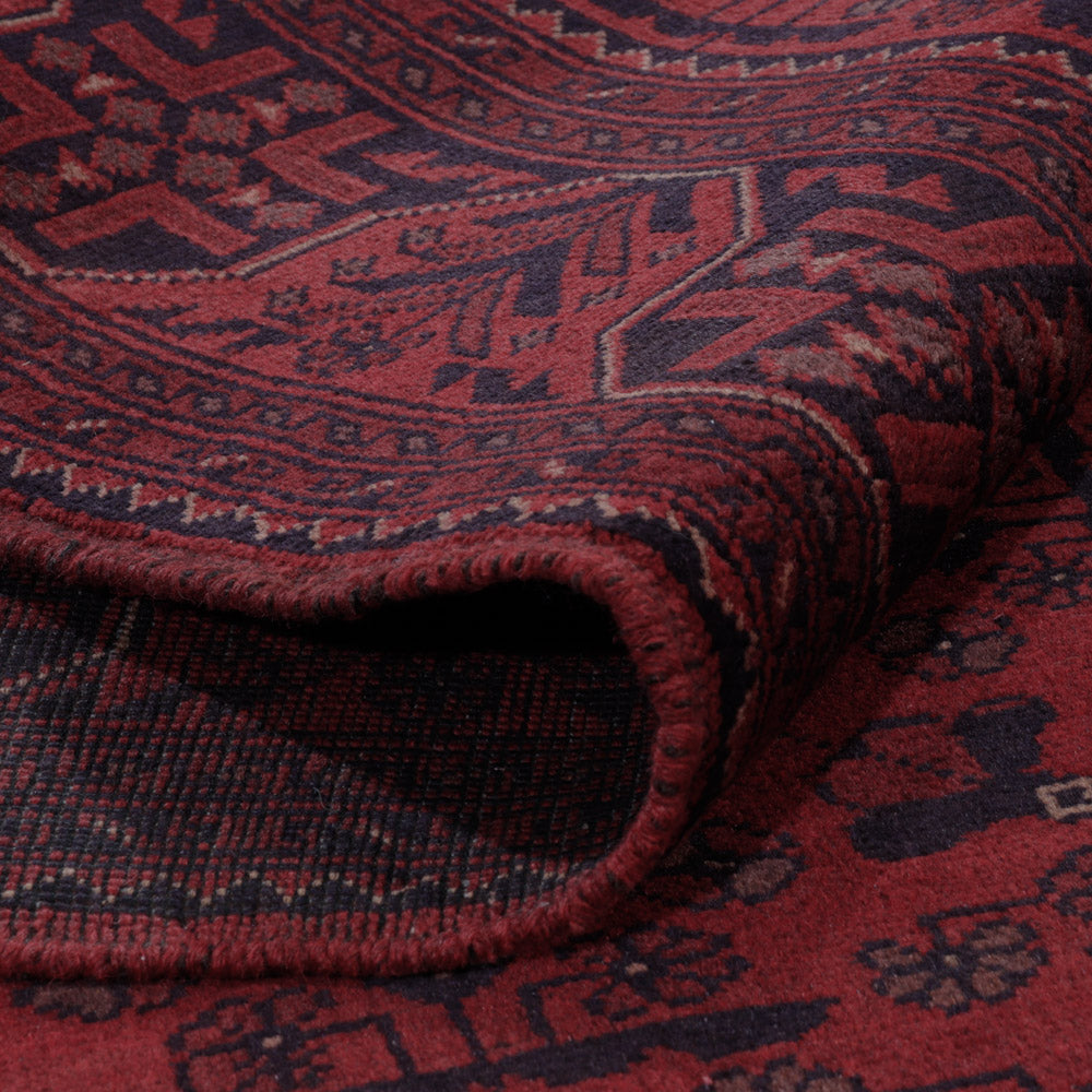 Afghan Rug - Kunduz - 190 x 151 cm - red