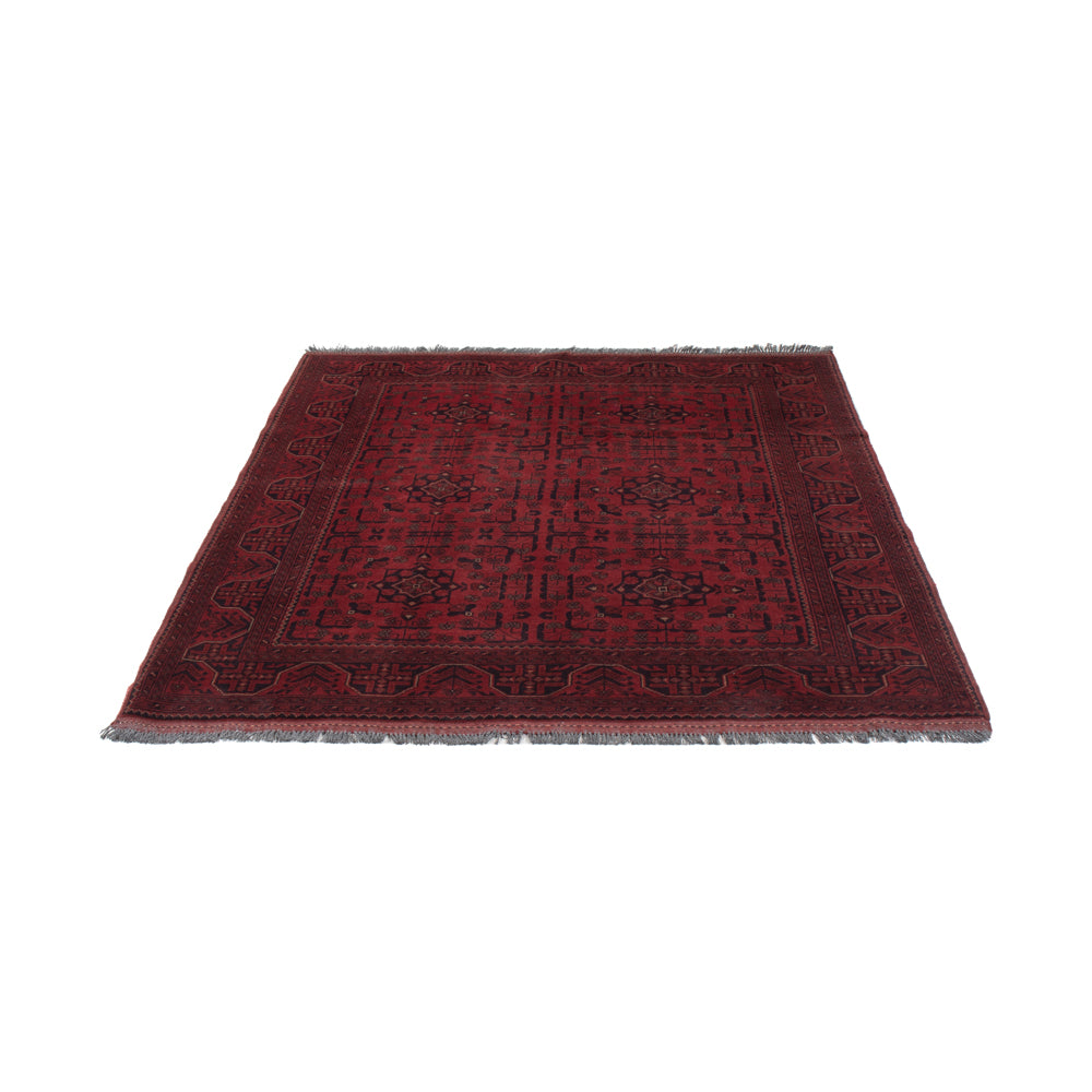Afghan Rug - Kunduz - 190 x 151 cm - red