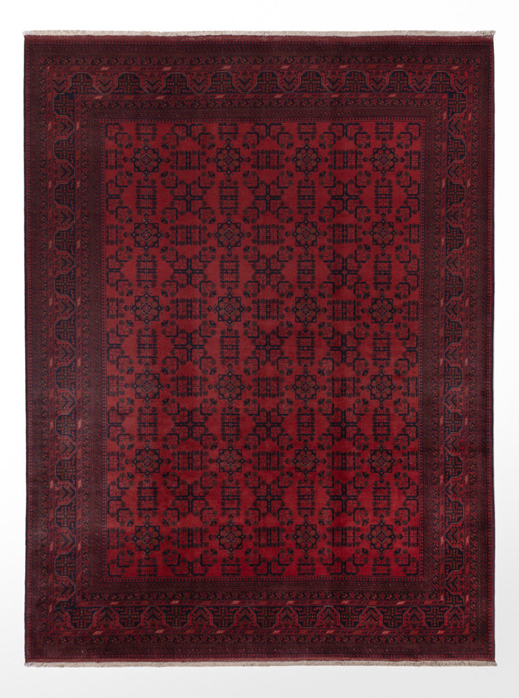 Afghan Rug - Kunduz - 341 x 251 cm - red