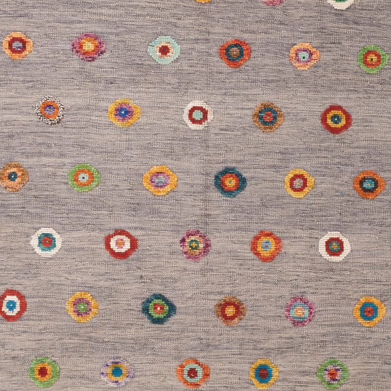 Kelim Rug - Splash - 343 x 264 cm - grey