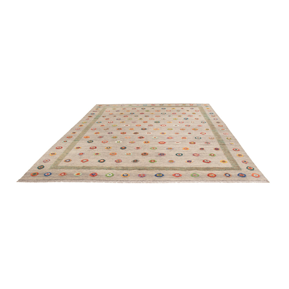 Kelim Rug - Splash - 343 x 264 cm - grey