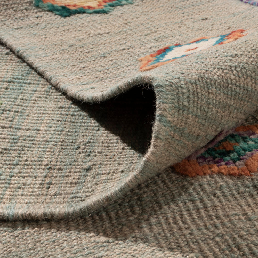 Kelim Rug - Splash - 357 x 256 cm - grey