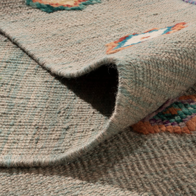 Kelim Rug - Splash - 357 x 256 cm - grey