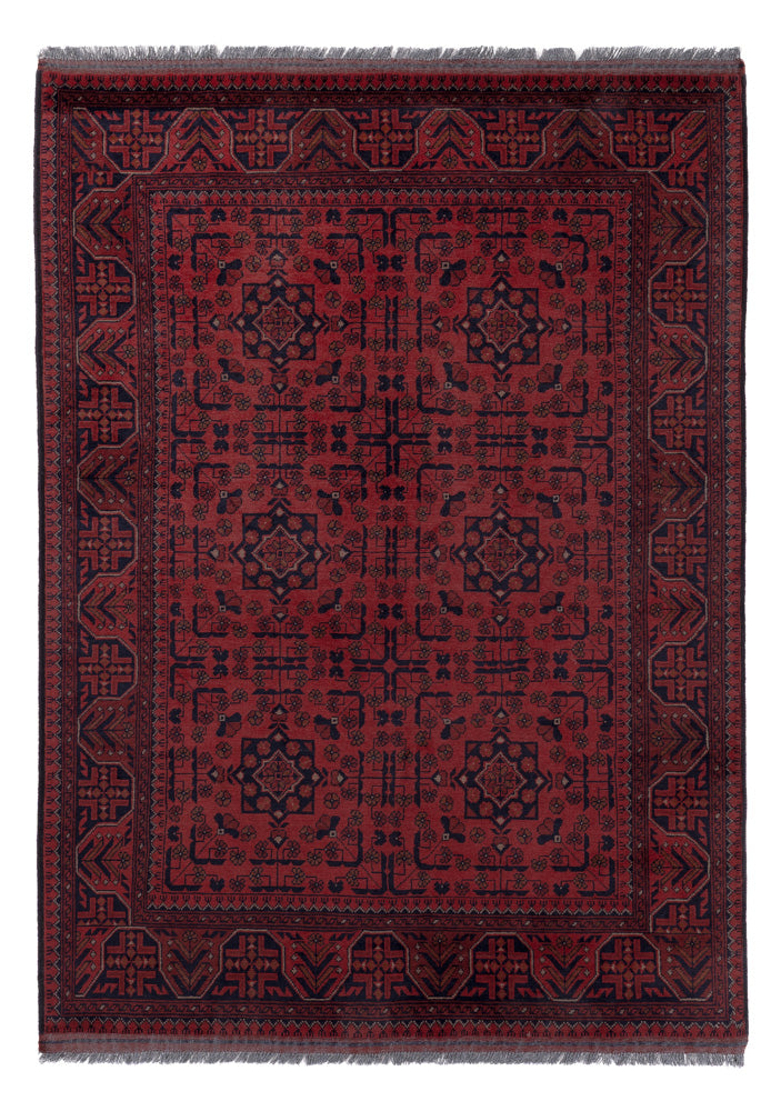 Afghan Rug - Kunduz - 202 x 146 cm - red