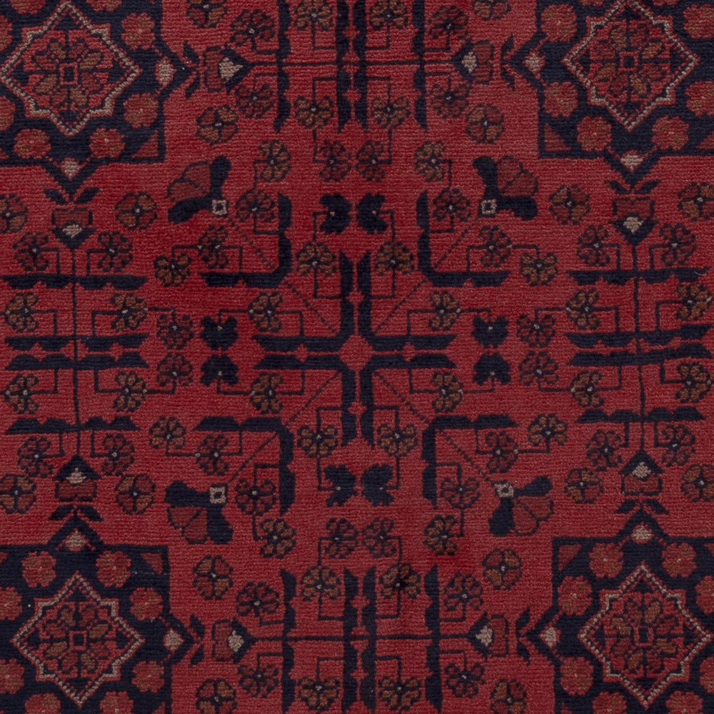 Afghan Rug - Kunduz - 202 x 146 cm - red