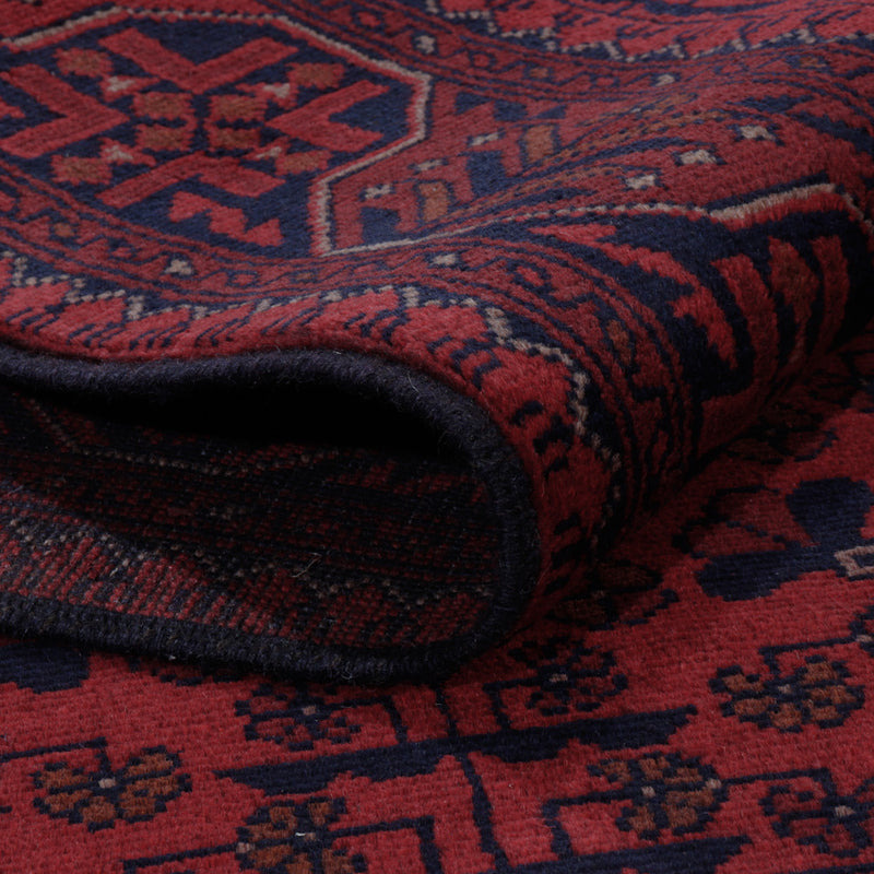 Afghan Rug - Kunduz - 202 x 146 cm - red