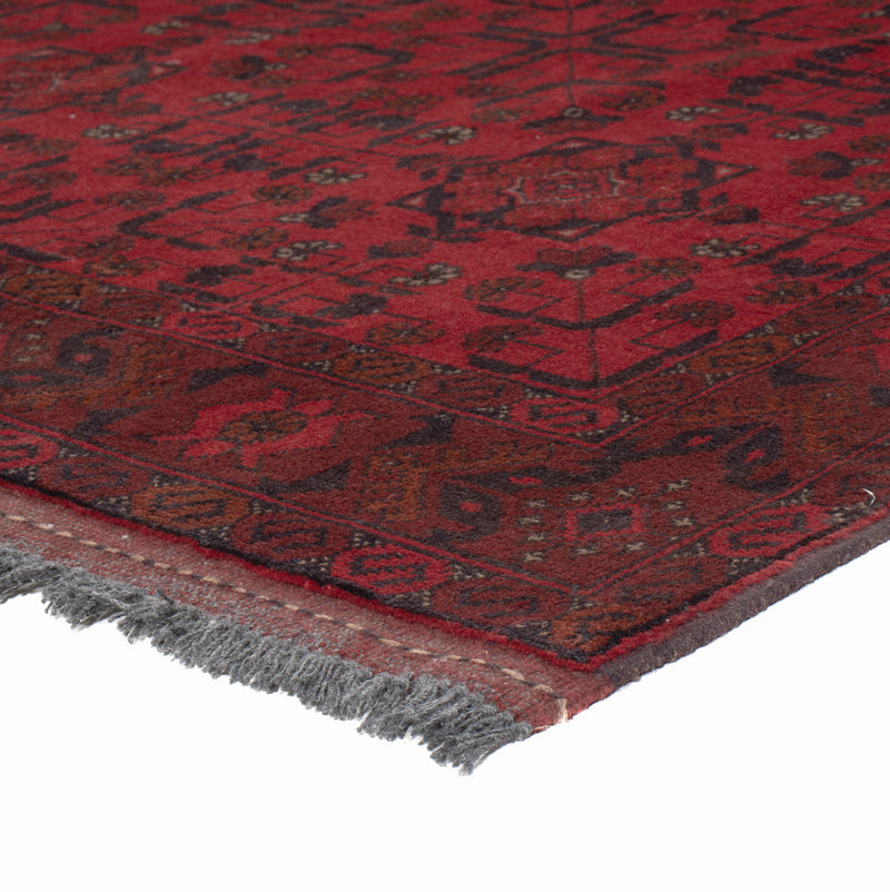 Afghan Rug - Kunduz - 197 x 153 cm - red