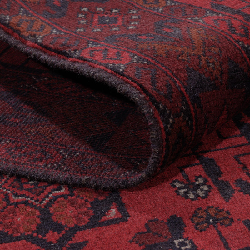 Afghan Rug - Kunduz - 197 x 153 cm - red